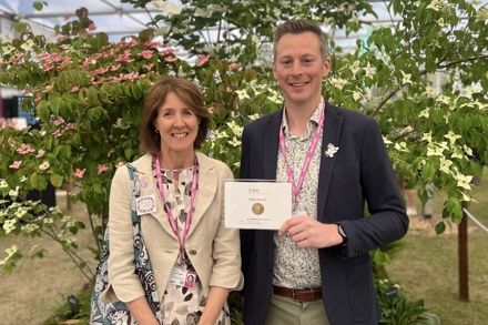Lucinda Compton And Lawrence  From Newby Hall, Both Delighted With Their RHS Gold Medal For Their First Display At RHS Chelsea 2025
