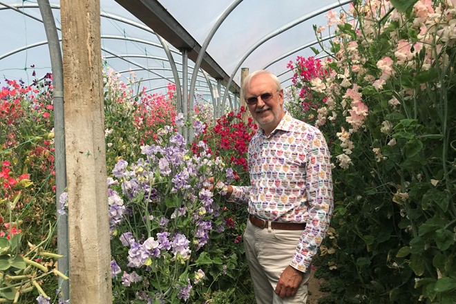 Roger Parsons, holder of the scientific collection of Lathyrus
