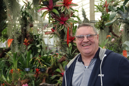 <p>Don Billington, collection holder for <em>Aechmea</em>, <em>Billbergia</em> and <em>Neoregelia</em></p>