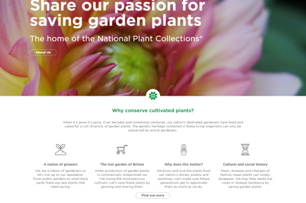 Plant Heritage Web Front Page