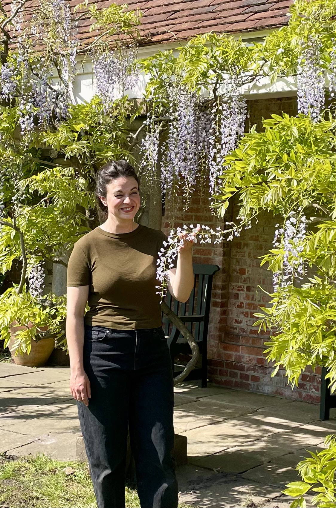 Frances Tophill with Surrey Group's Wisteria Collection